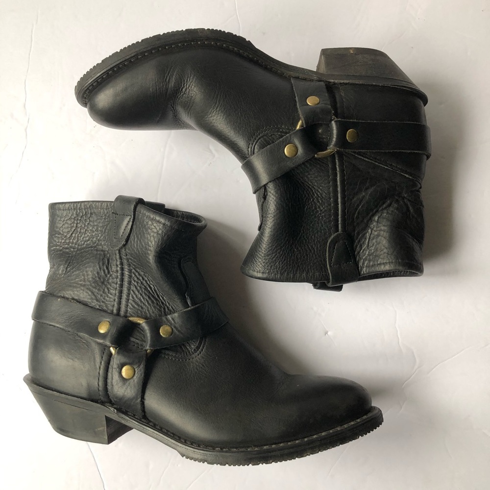 Double H leather harness ankle boots 9 M US Made